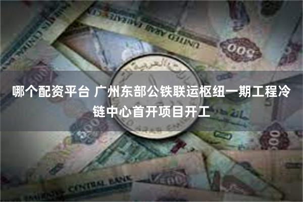 哪个配资平台 广州东部公铁联运枢纽一期工程冷链中心首开项目开工